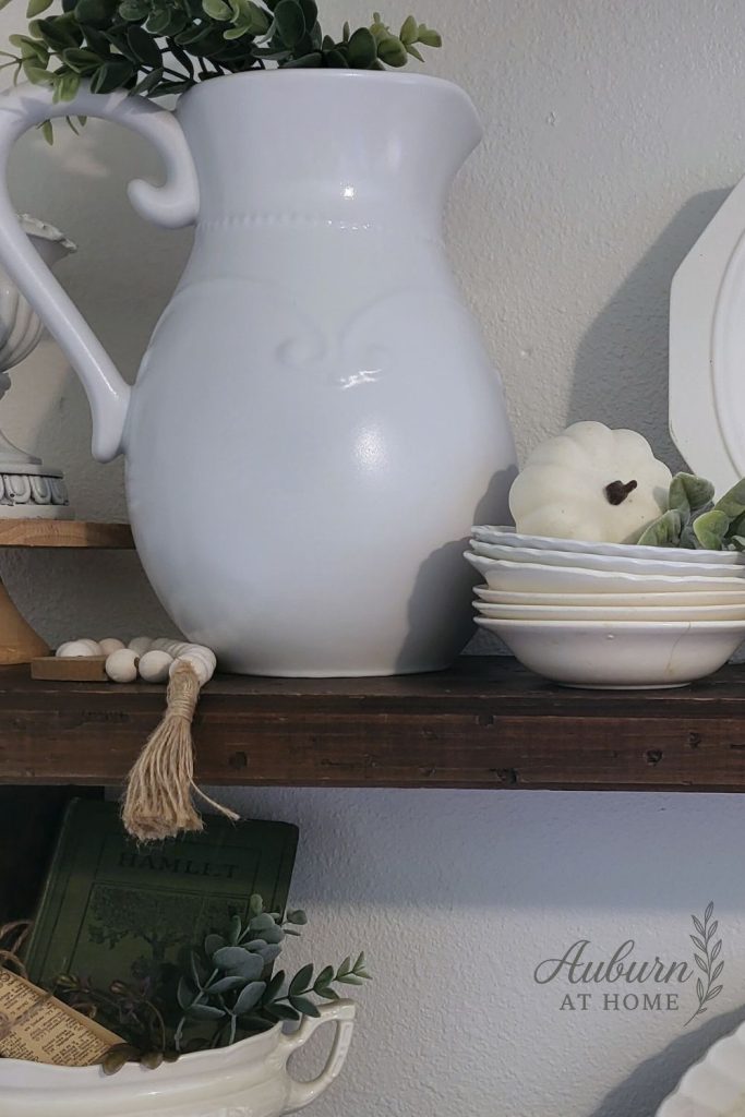 Farmhouse pitcher DIY project. Transform with spray paint