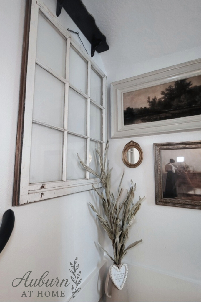 DIY paint for staircase. Vintage farmhouse decor