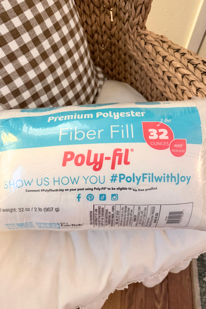 Polyfil used for creating a fuller Christmas tree